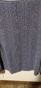 Blue embroidered top